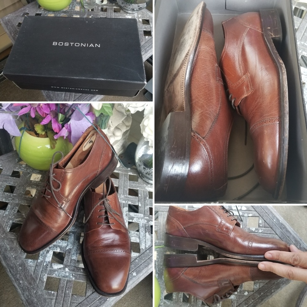 Bostonian Mahogany Toscana cap 9W Oxford brown - Picture 6 of 8